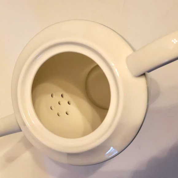 Stechcol Gracie Tea Pot with Roses, Butterflies, and a Bird in Blue - Picture 7 of 7